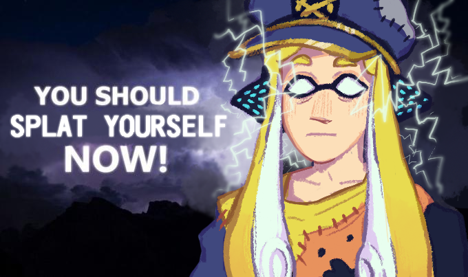 A redraw of the 'You should kill yourself, now!!' meme with Captain from Splatoon 3
